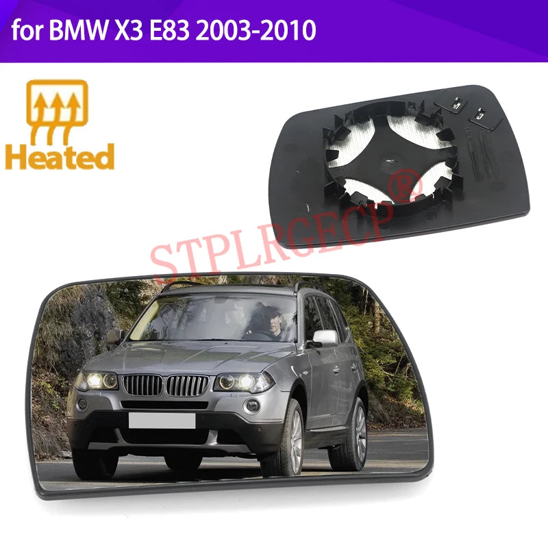 Verwarmde Zijzichtspiegel Glas voor BMW X3 E83 Links Rechts