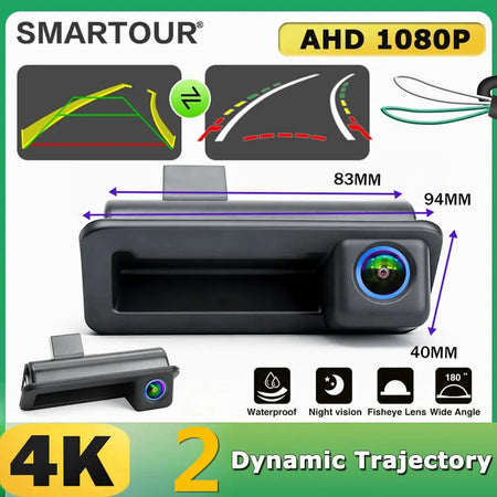 4K AHD 1080P Dynamic Reverse Camera For Range Rover Freelander 2 Mondeo Zhisheng Focus Trunk Handle Backup Camera Night Vision by InterCyprus Trading Ltd