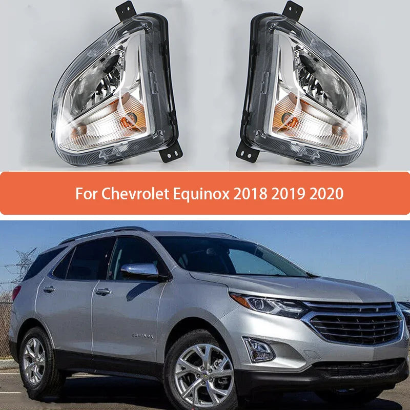 1Pcs Left/Right Car Front DRL Fog Light For Chevrolet Equinox 2018 2019 2020 Auto Driving Lamp Daytime Running Light Bumper Lamp