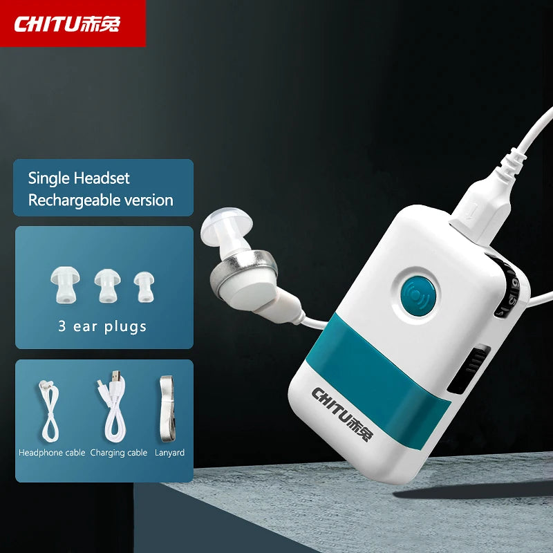 Pocket Rechargeable Hearing Aid DHP &ndash; Digital Sound Charging 1headphone / CHINA