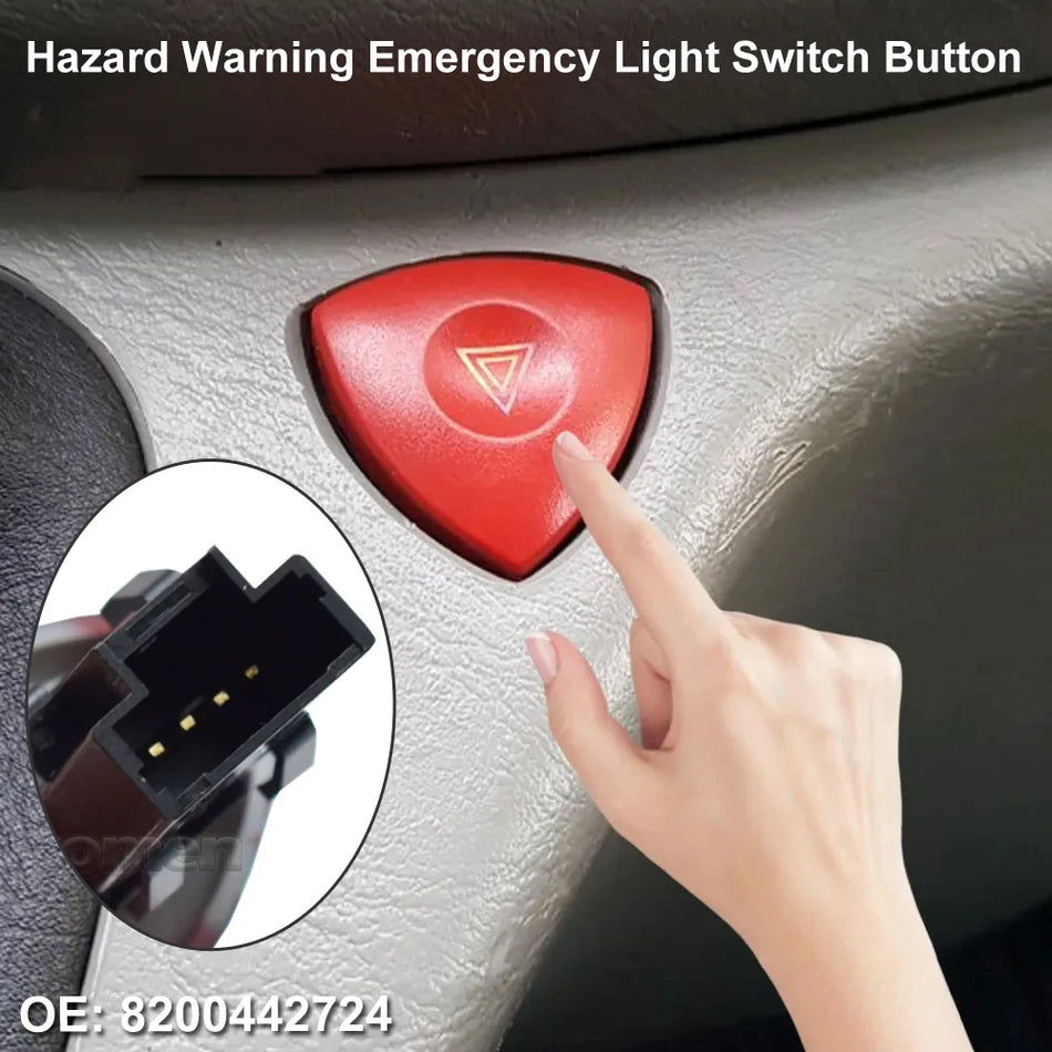 Buton de comutare pentru lampa de avertizare a pericolelor pentru Renault Trafic