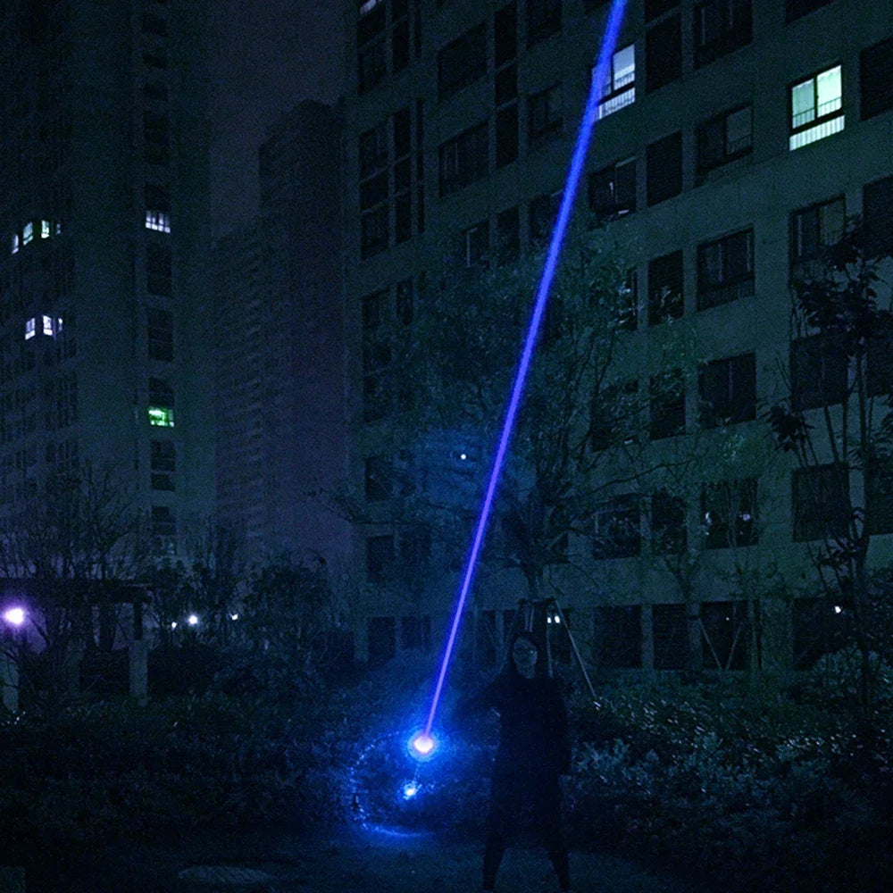 L0511 Handheld Two-Headed Laser Sword - Thick Beam Pro Blue / EU Plug