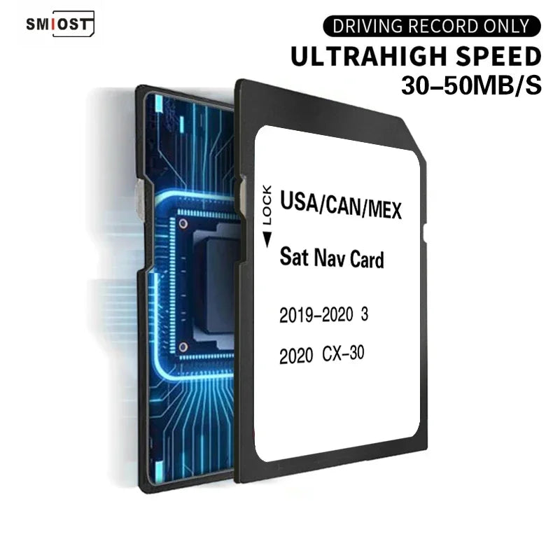SMIOST Mazda 3 CX30 Maps SD Card 8GB &ndash; North America