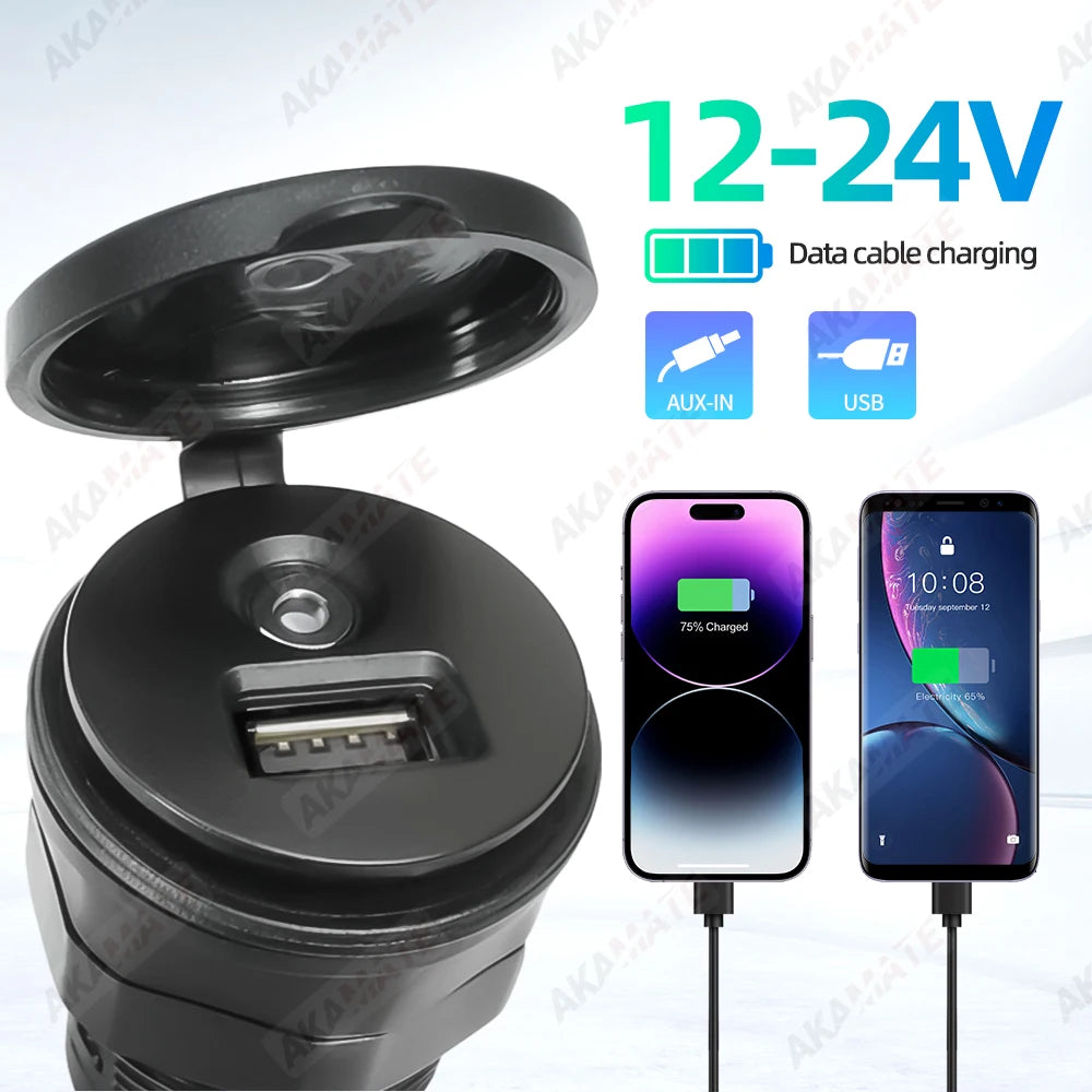 42cm AUX USB Extension Cable - Waterproof Car Radio