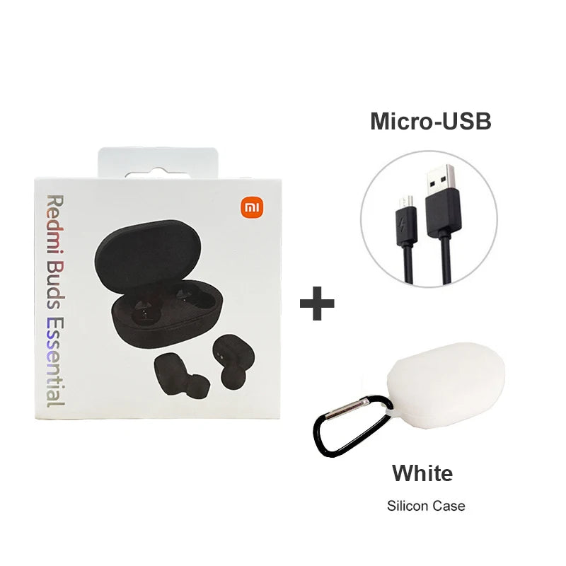 Xiaomi Redmi Buds Essential Global Version True Wireless Bluetooth Earphones with Mic and Touch Control Essential white usb / CHINA