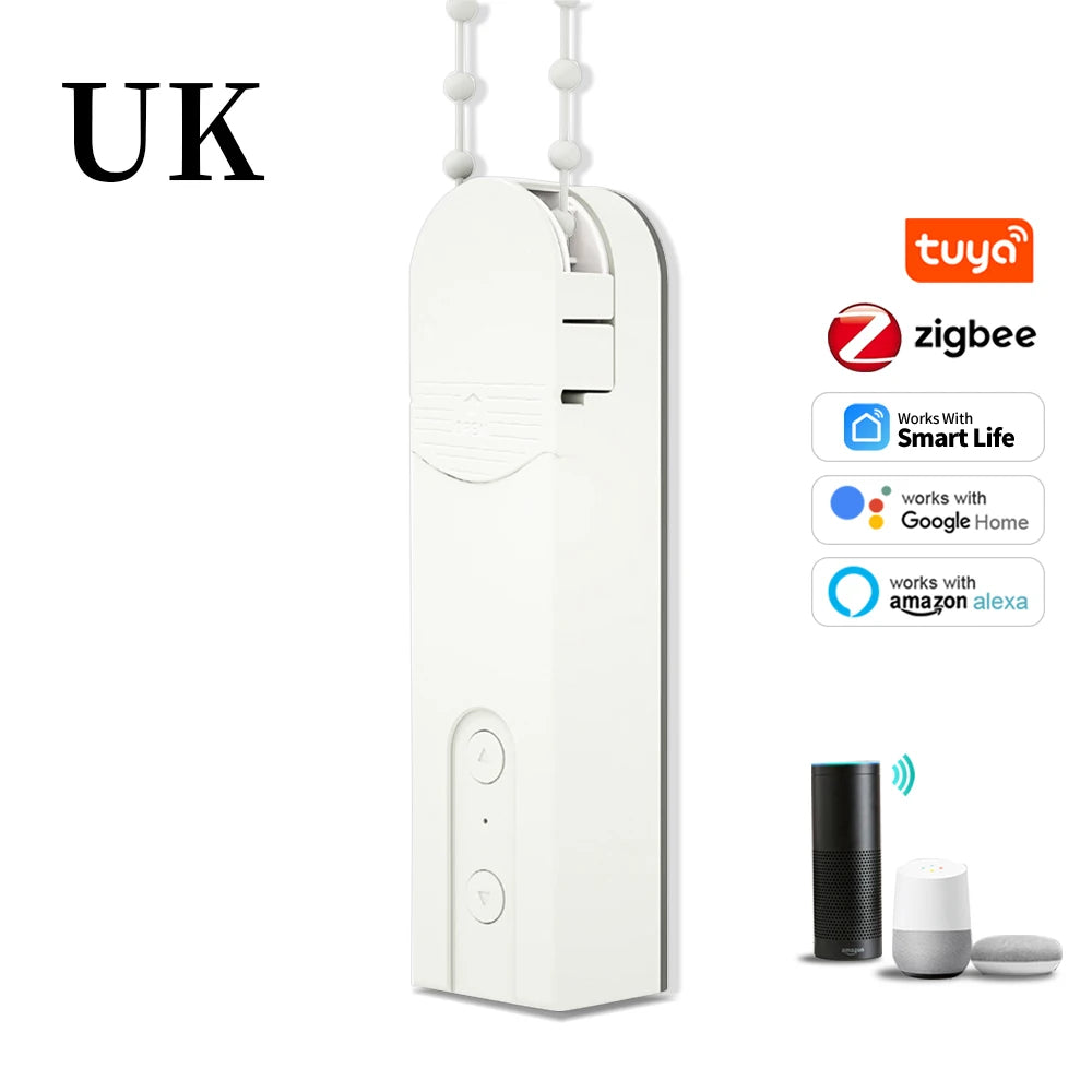 Smart Curtain Motors - Alexa/Google Compatible Motor with UK Plug