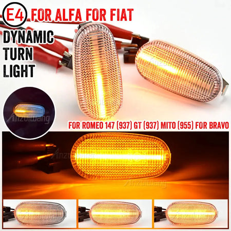 LED Dynamic Side Marker Lights For Alfa Romeo 147 Mito Bravo 2 Arrow by InterCyprus Trading Ltd