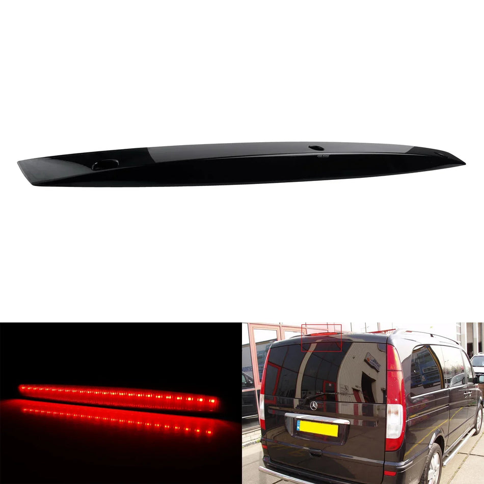 Červené LED zadní světlo s černým kouřovým sklem pro Mercedes-Benz Vito Viano W639