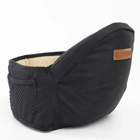 Multicolor Baby Carrier Waist Stool with 45&deg; Sling Hold | Infant Hip Seat Black
