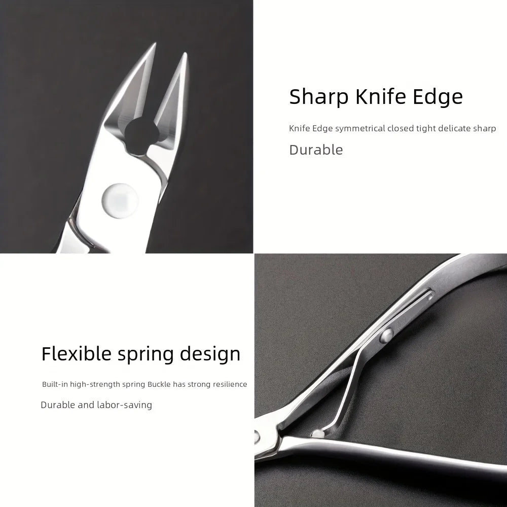 YIKOOLIN Cuticle Plier &ndash; Stainless Steel Nail Clippers