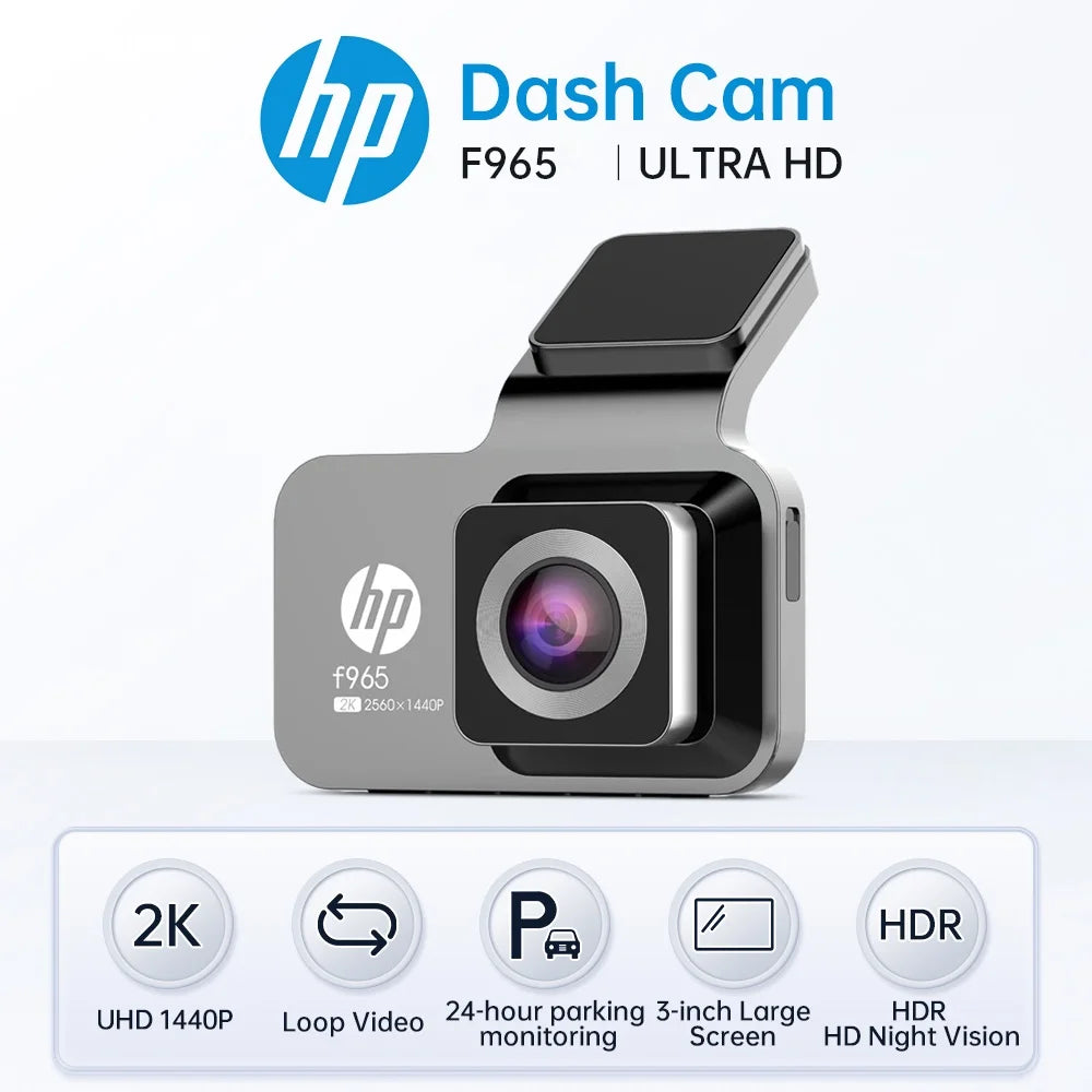 HP 2K Dash Cam with Night Vision None