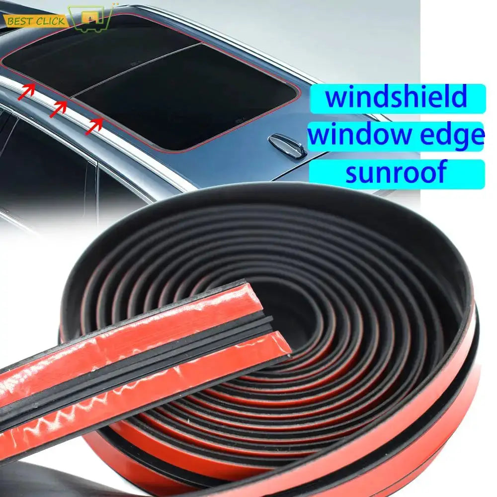 4m Window Edge Windshield Roof Rubber Sealing Strip Trim For BMW E90 E46 E60 F10 F30 E39 E36 F20 X5 E70 E53 E92 M3 E91 E30 E87 by InterCyprus Trading Ltd