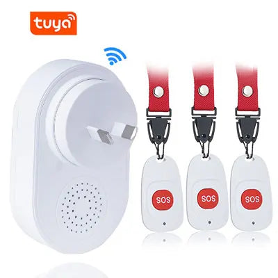 Tuya Caregiver Pager - Smart WiFi SOS Emergency Alert AU plug