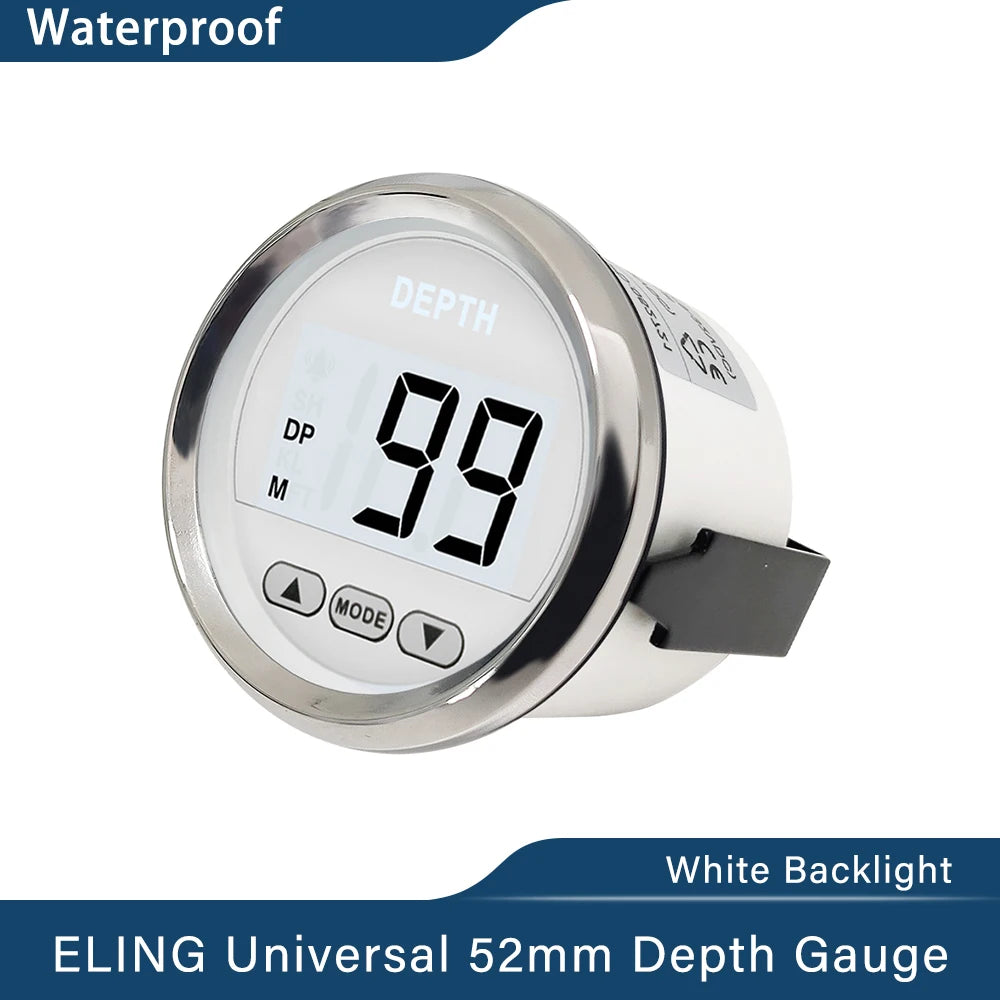 ELING 52mm Digital Depth Gauge Indicator &ndash; With Transducer