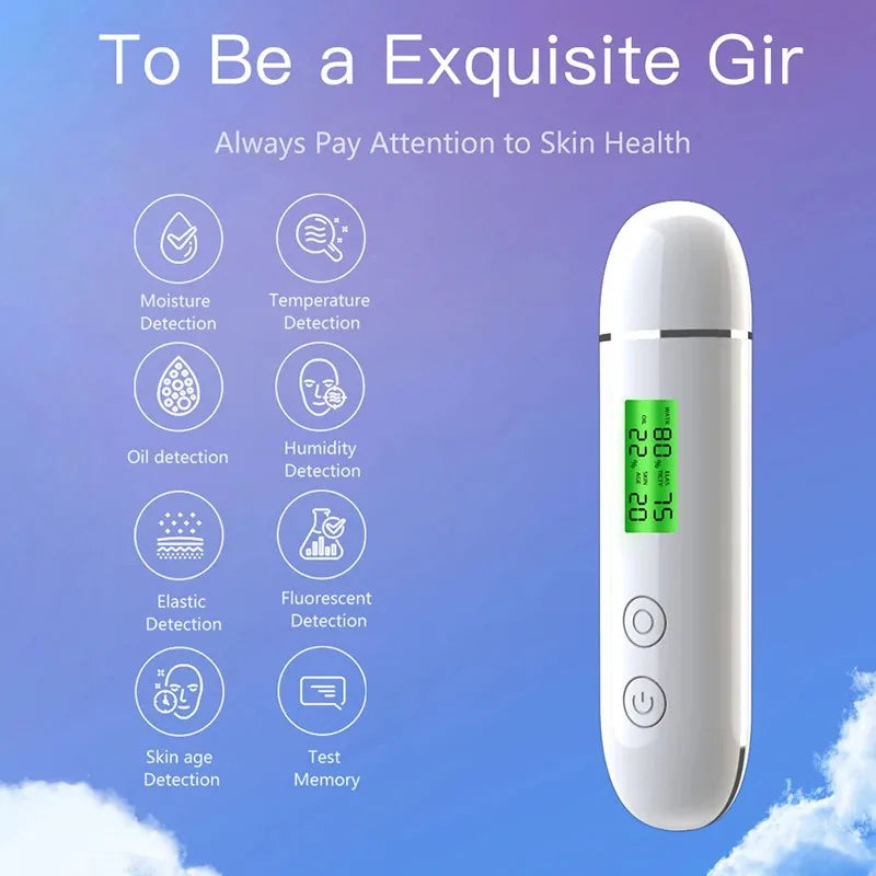 LCD Digital Skin Detector Pen &ndash; Facial Moisture Analyzer