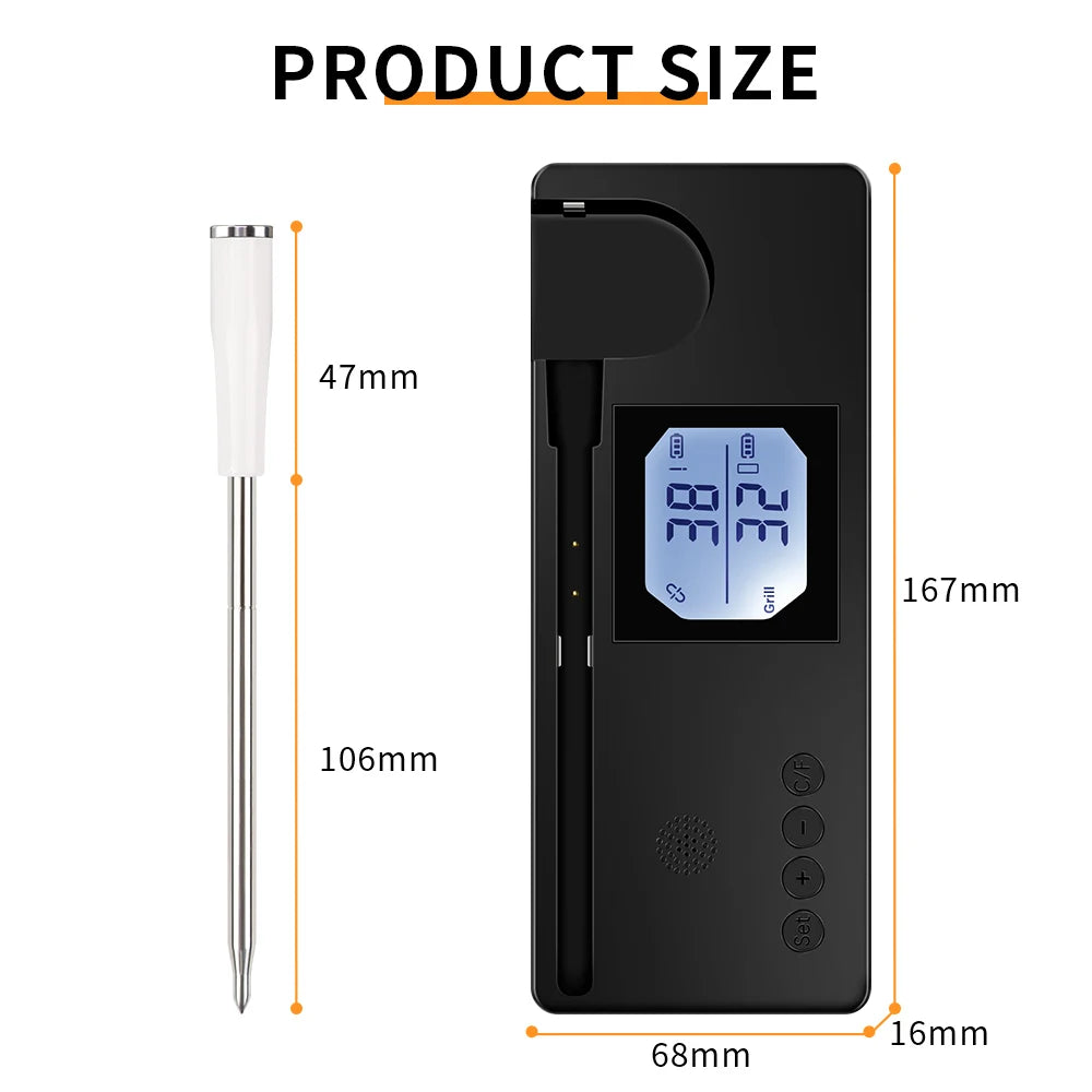 Juanjuan Wireless Bluetooth Meat Thermometer &ndash; Smart Alerts