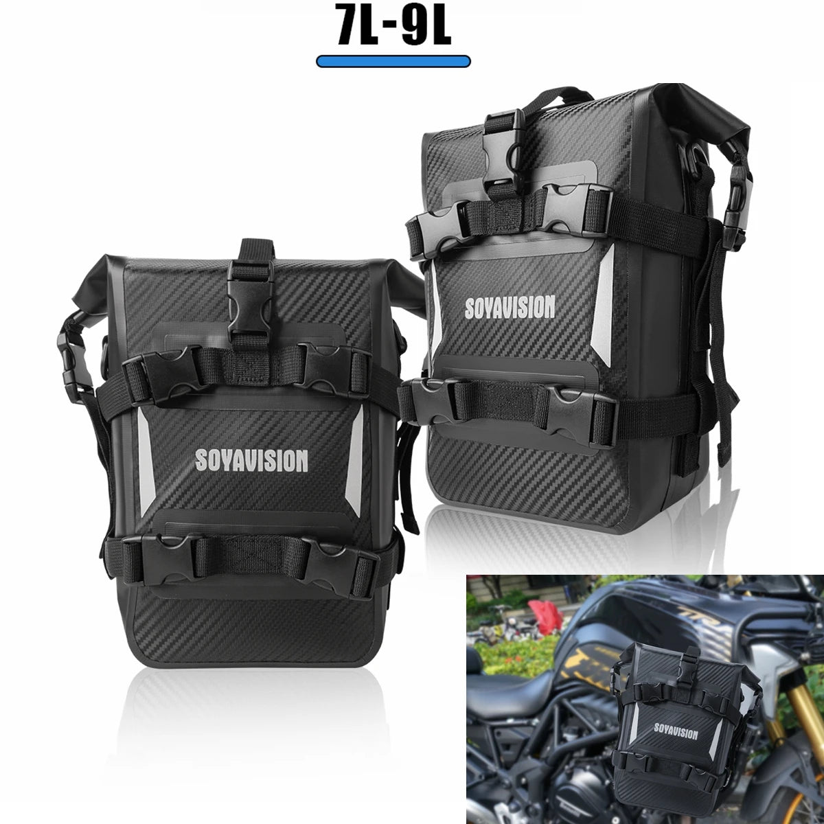 Motorcycle Bumper Bag &ndash; Waterproof Design for Crash Bar Protection 2 pieces SOYAVISION