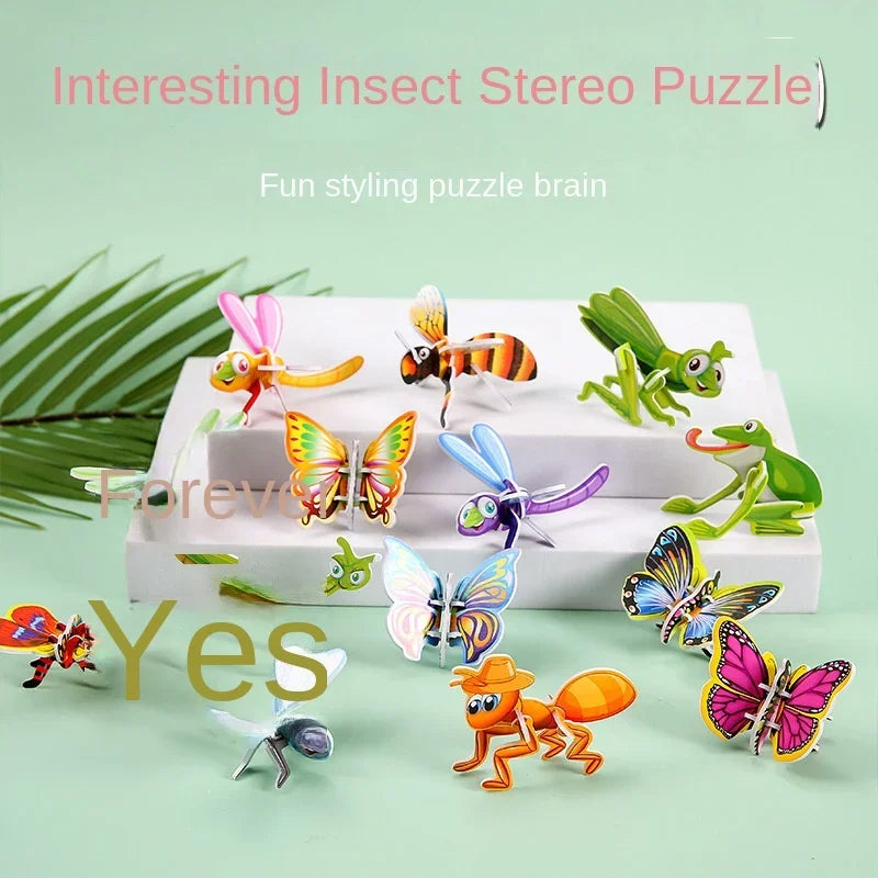 3D Animal Foam Puzzle Educational Toys for Kids - Perfect for Birthday Parties, Classroom Rewards, and Goodie Bags (12-24pcs/Bag)
