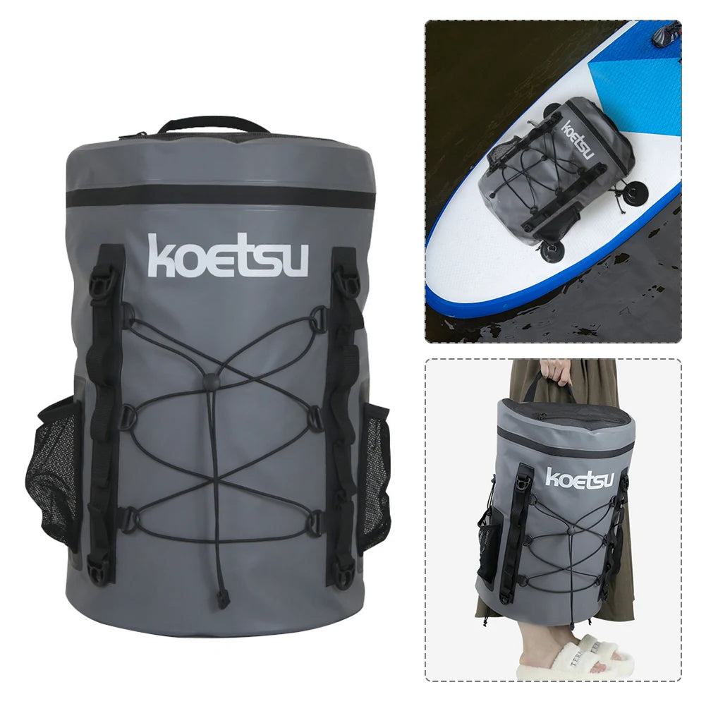 15/40L Paddle Board Bag Waterproof Paddle Board Deck Bags Large Capacity Inflatable Stand Up Paddleboard Bag for SUPs and Kayaks 40L / CN (Origin)