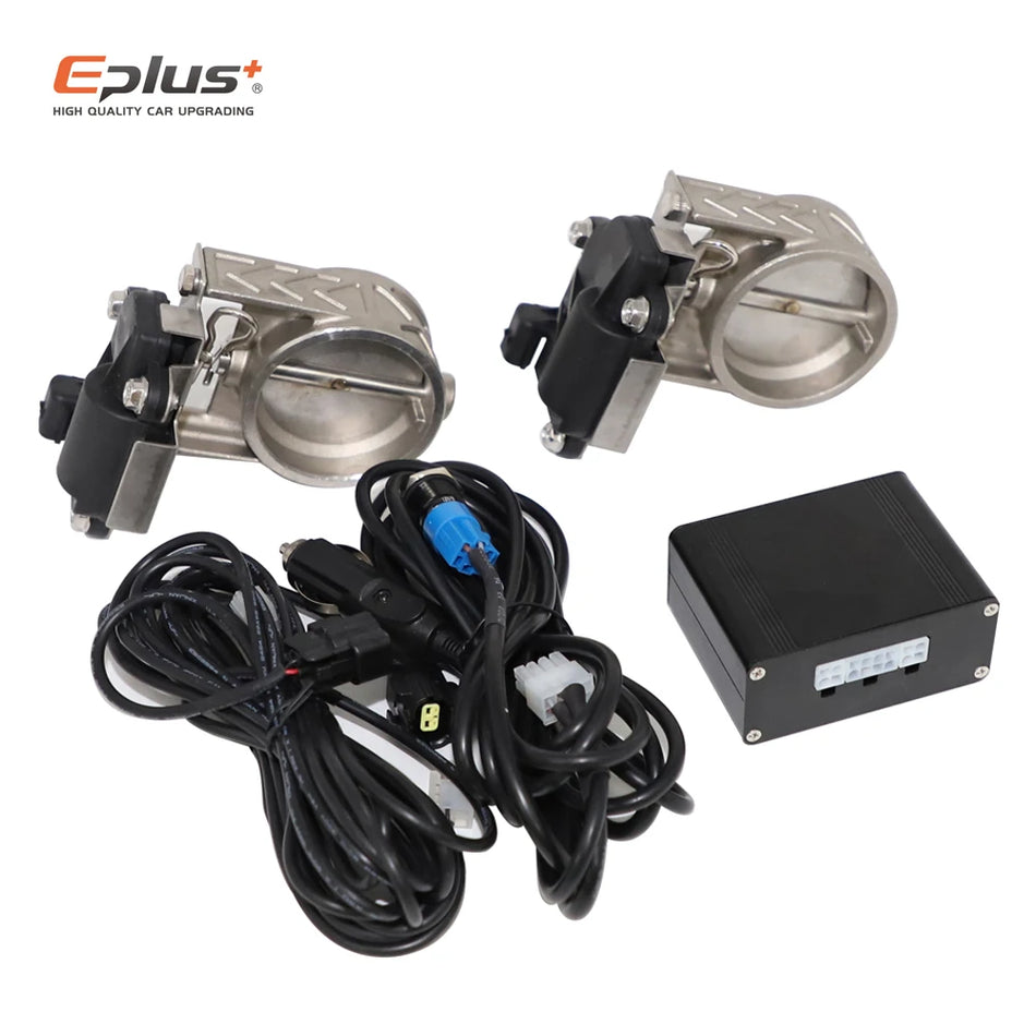 Kit di Valvola Elettrica per Scarico Universale per Auto con Controller in Alluminio, 51-76mm