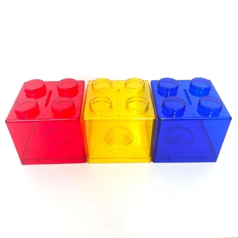 Transparent Building Block Money Box &ndash; Creative Coin Storage and Home Decor