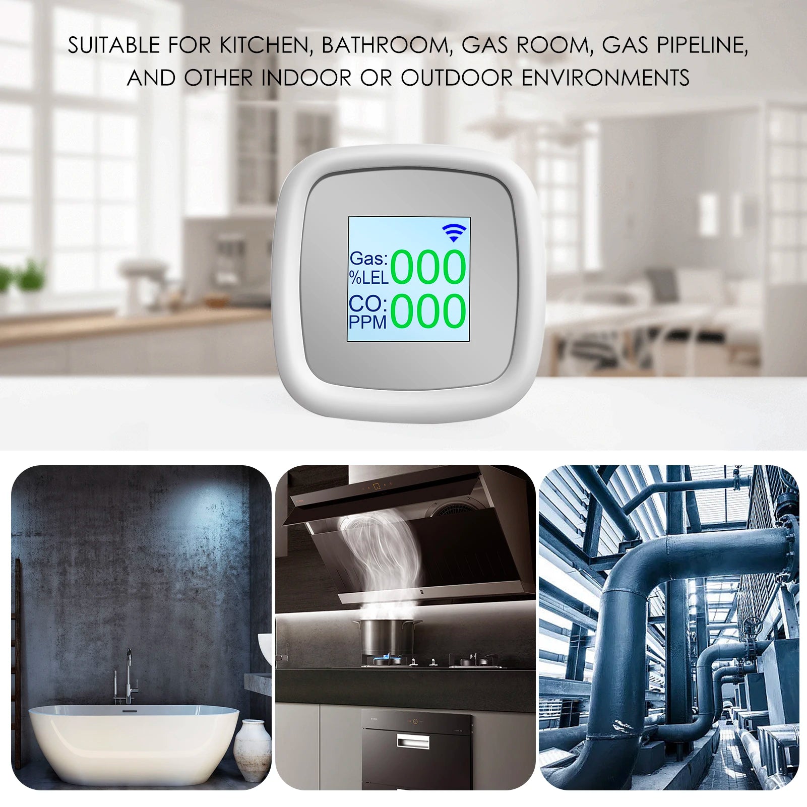 Tuya WIFI Combustible Gas Detector &ndash; Smart Alarm System