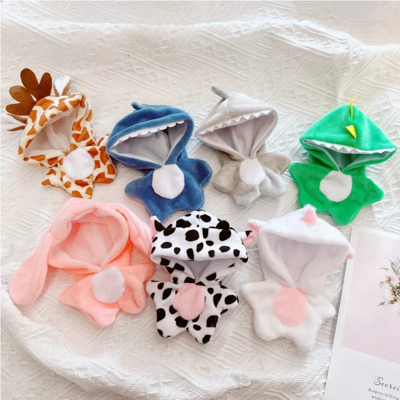 🟠 10cm kawaii ζώα unicorn λαγουδάκι κοστούμι mini idol μαλακό βαμβάκι κούκλα diy ρούχα αξεσουάρ για κορίτσια fans collection δώρα