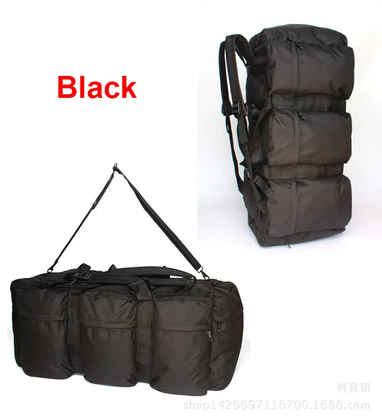 100L Camping Bag Travel Backpack &ndash; High Capacity Luggage 100L Black