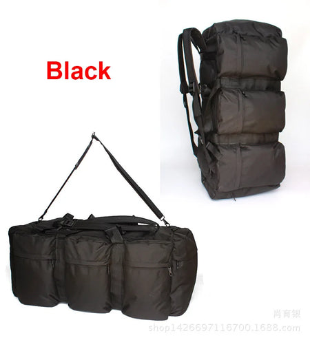 100L Camping Bag Travel Backpack &ndash; High Capacity Luggage 100L Black