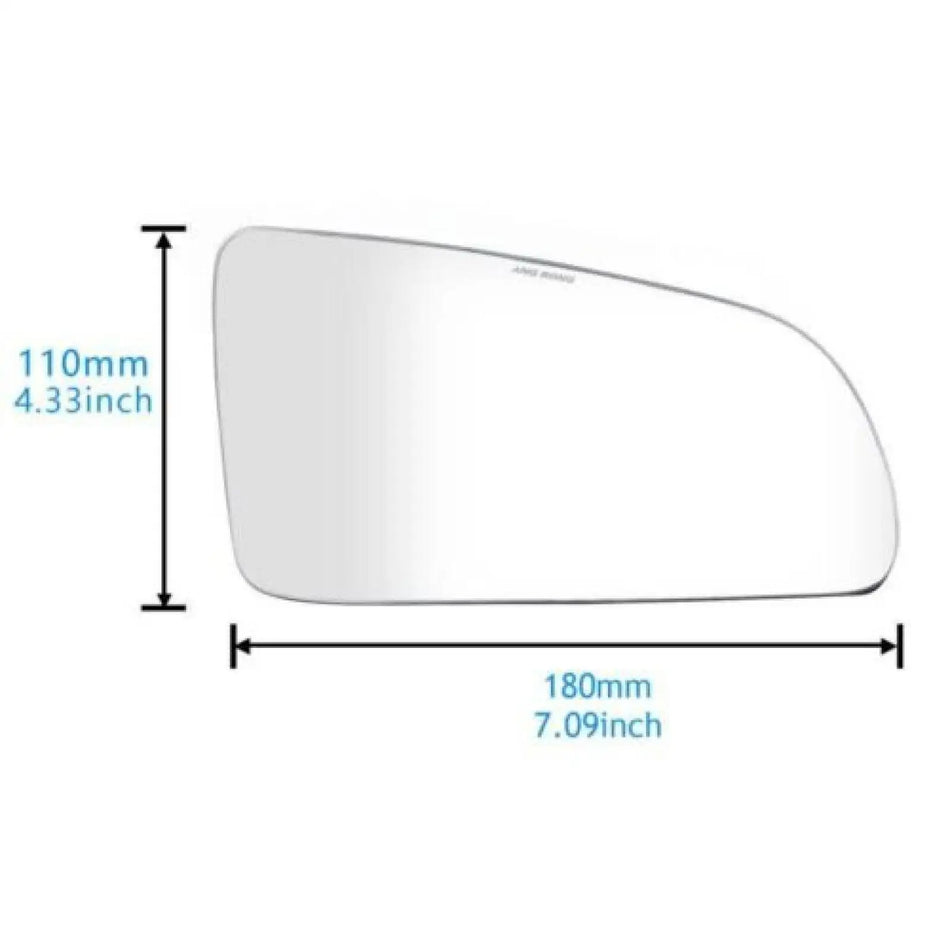 Right Heated Convex Wing Door Mirror Glass Replacement Deluxe Assembly for Audi A3 8P