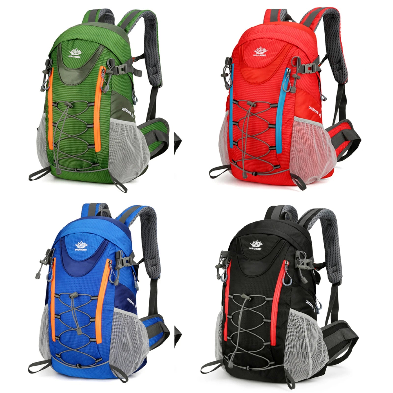 Hiking Travel Backpack 40L &ndash; Water-Repellent Nylon Exterior