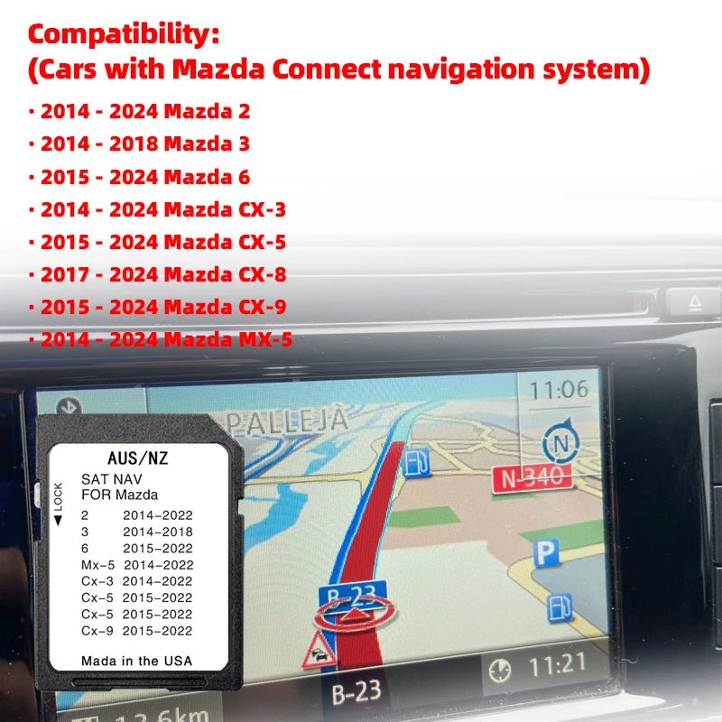 2024 Update Maps Australia New Zealand &ndash; Enhanced GPS Navigation for Mazda Vehicles for Mazda Connect