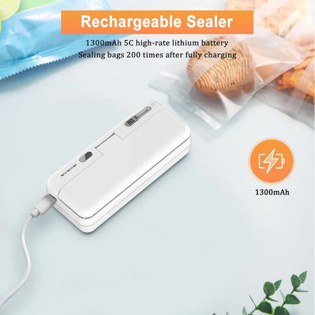 Mini Heat Bag Sealer &ndash; Portable USB Rechargeable Compact