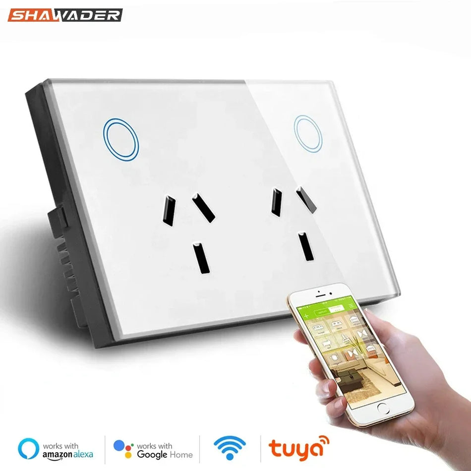 Shawader WiFi Tuya Smart Wall Socket AU - Alexa Compatible