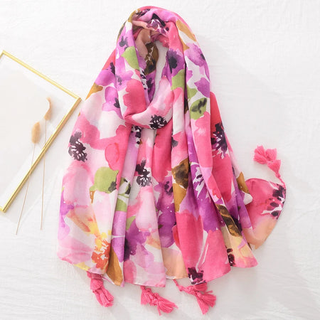 Floral Brand Scarf &ndash; Elegant Fashion Accessory for Women