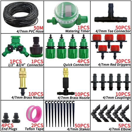 Oasis 5-50M Garden Micro Drip Irrigation Kit &ndash; Auto Watering