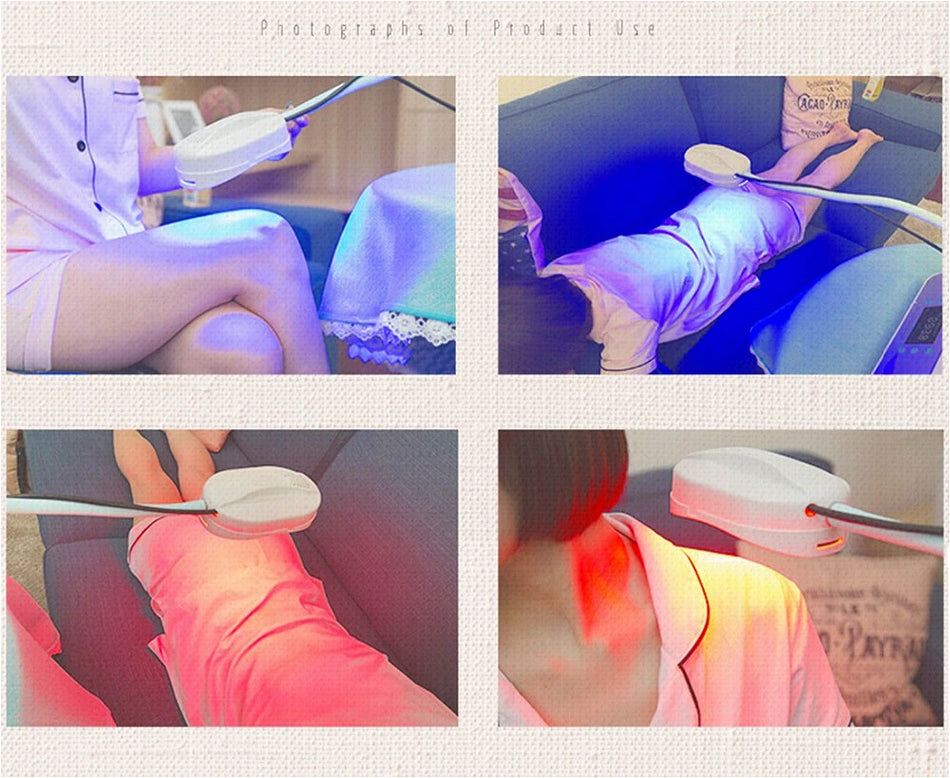 LED obličejová lampa PDT červená modrá světelná terapie omlazení pleti