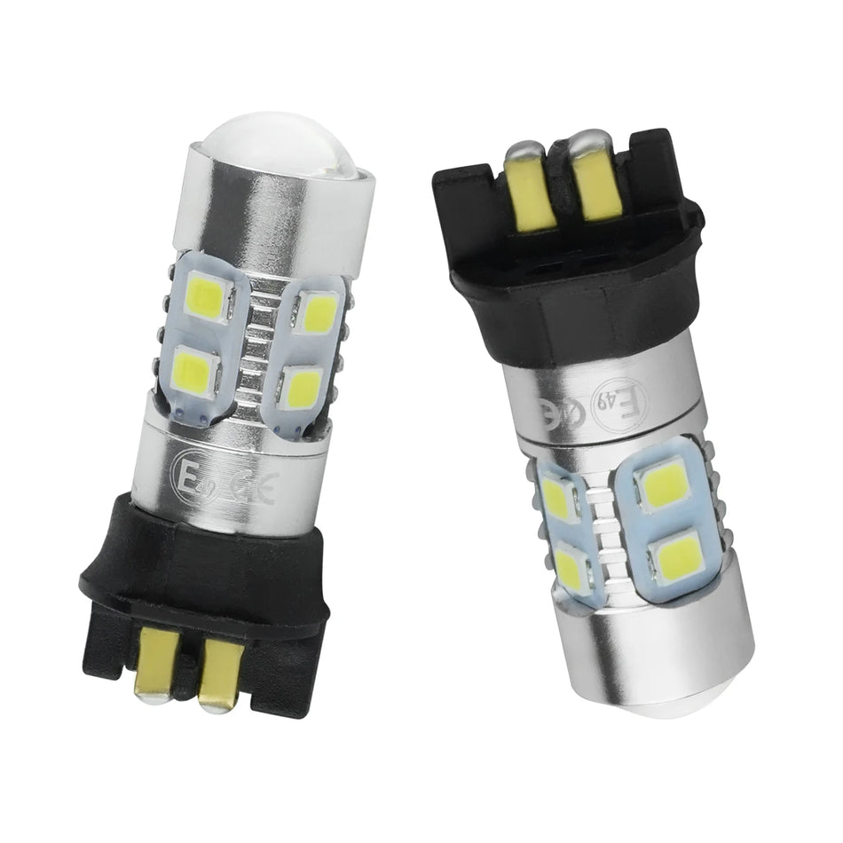 ANGRONG 2x SMD 10 LED Luce diurna ad alta potenza DRL Universale 12V Bianca