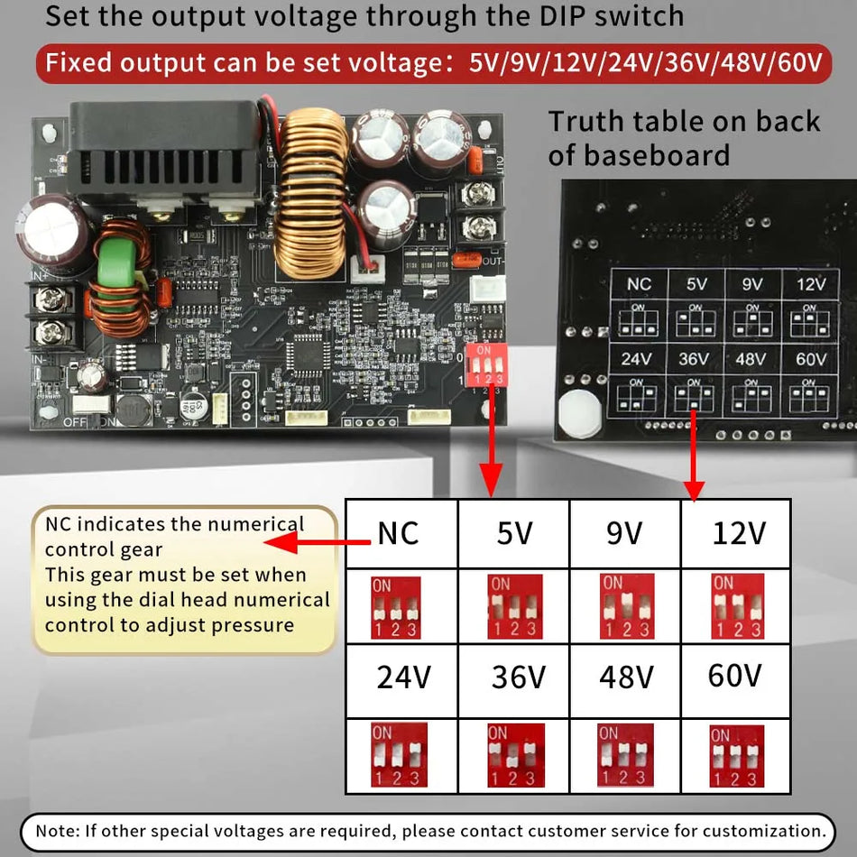 Dc Stabilisoitu Virtalähde 20A 1200W Vakiojännitemoduuli