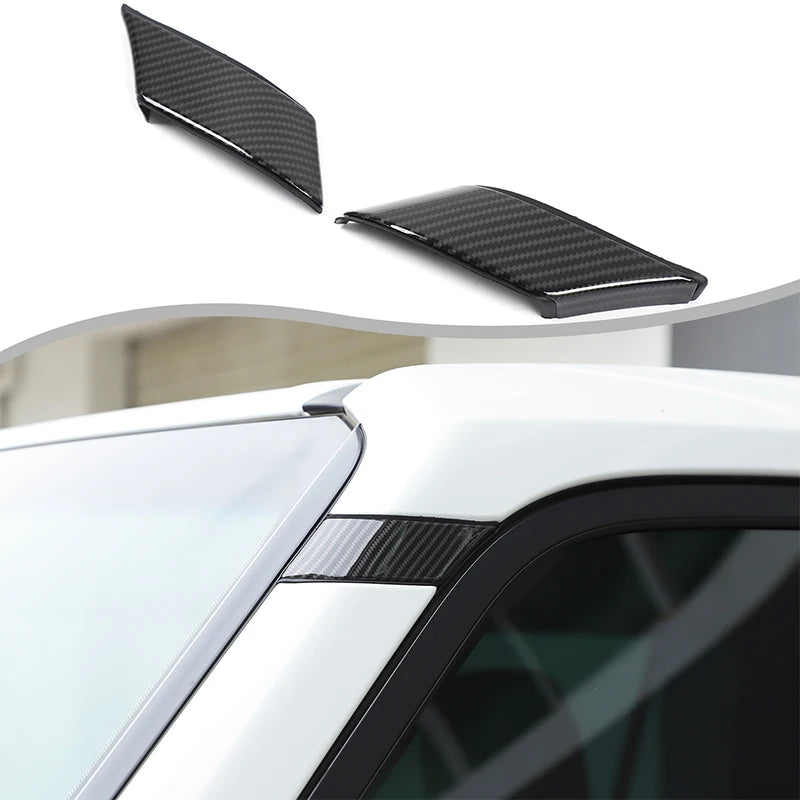 Cubierta de pilar A de fibra de carbono ABS para Toyota LC250 Prado