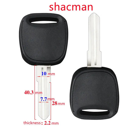 10pcs/lot Key Blank For SHACMAN Shaanxi X3000 Spare Key Mechanical Key Embryo No Logo by InterCyprus Trading Ltd