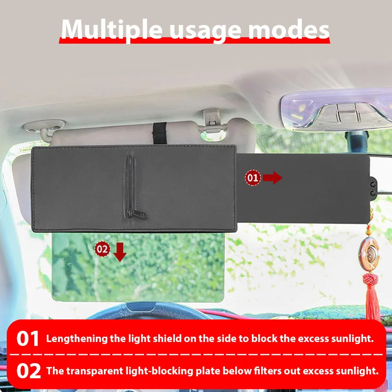 Auto Sonnenblendenverlängerung Anti-Blendblocker für UV-Strahlen, Universelle Passform