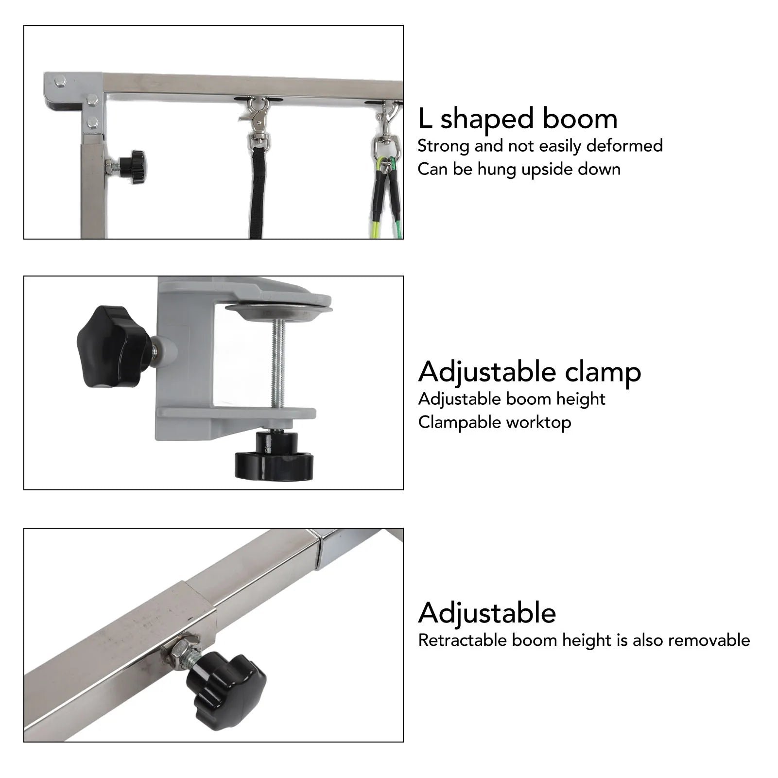 Pet Grooming Arm With Clamp &ndash; Height Adjustable 35in Noose