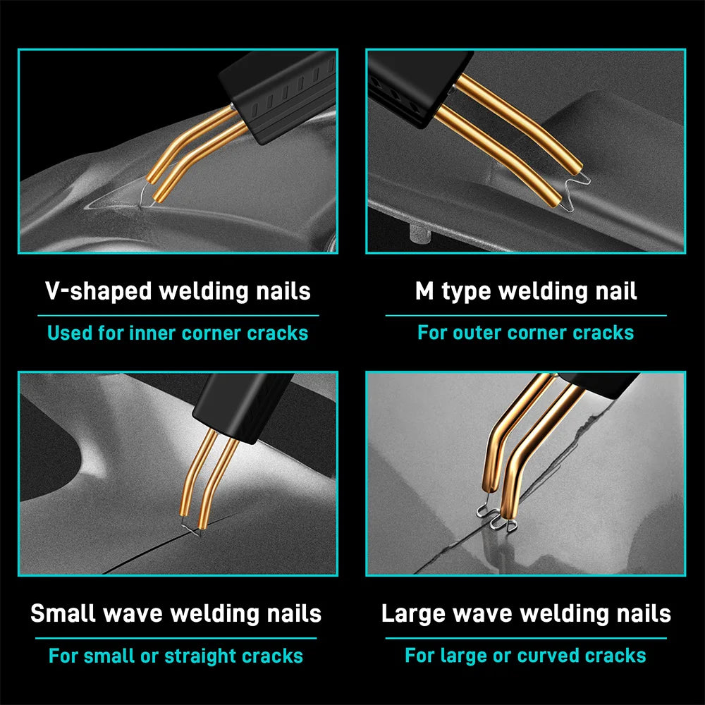 50W Plastic Welder Hot Stapler Kit for Easy Home DIY Car Bumper Repair