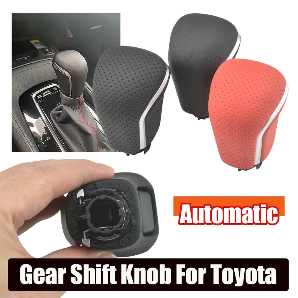 Palanca de Cambios con Recubrimiento de Cuero para Toyota Camry XV70 Avalon Corolla 2018-2022