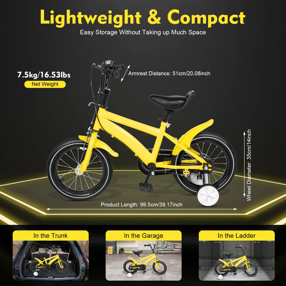 14 Inch Kids Bicycle With Training Wheels &ndash; Safe Start