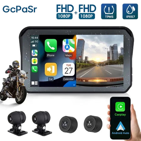 5 Inch Motorcycle Navigation GPS &ndash; IPX7 Waterproof with HD Recording