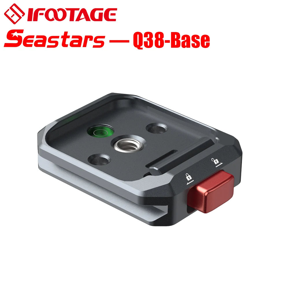 IFOOTAGE Q38 Aluminum Quick Release Plate &ndash; Ultra Light Q38-BASE