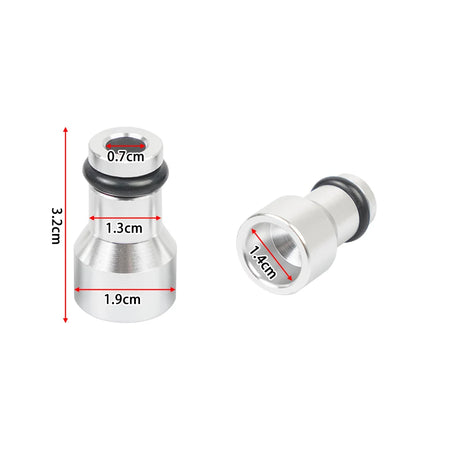 551371 8PC Fuel Injector Spacers Convert LS1 Fuel Injector to LS Truck Injector Silver FP-1101 by InterCyprus Trading Ltd
