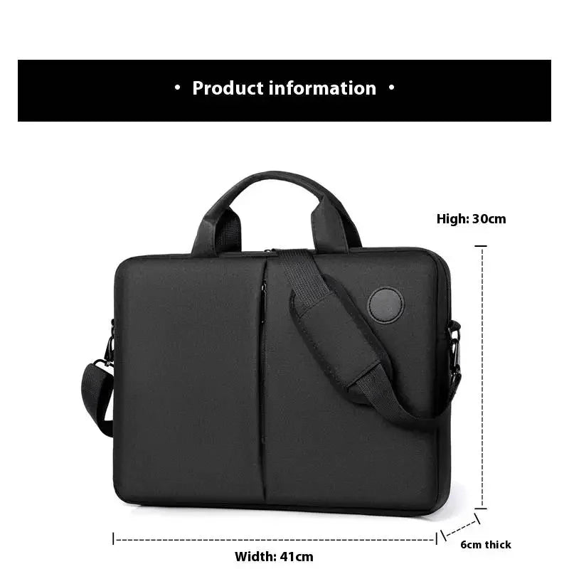 Enfärgad lätt bärbar laptopväska vattentät skyddande fodral för resor och affärsresor